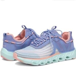 Vionic Fortune Blue Mint Green Walking Sneakers Womens 8.5 Athletic Shoes
